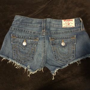 True Religion cut off shorts
